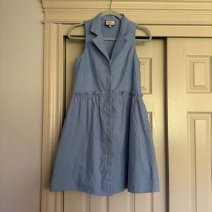 Tuckernuck Chambray Sleeveless Blue Dress